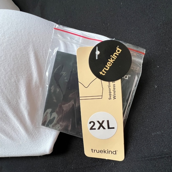 Truekind Bra Supportive Comfort Wireless Shaping White 2XL New w. Bra Extender - Picture 6 of 7